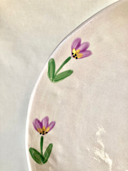 Assiette creuse - Couronne de fleurs