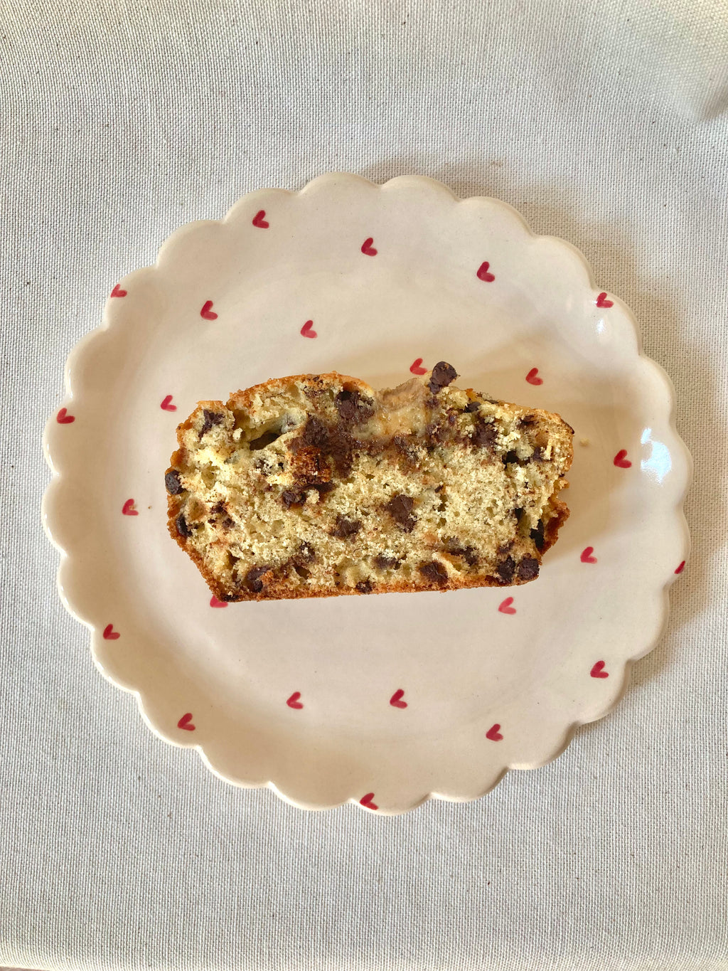 Petite assiette dentelée - Coeurs