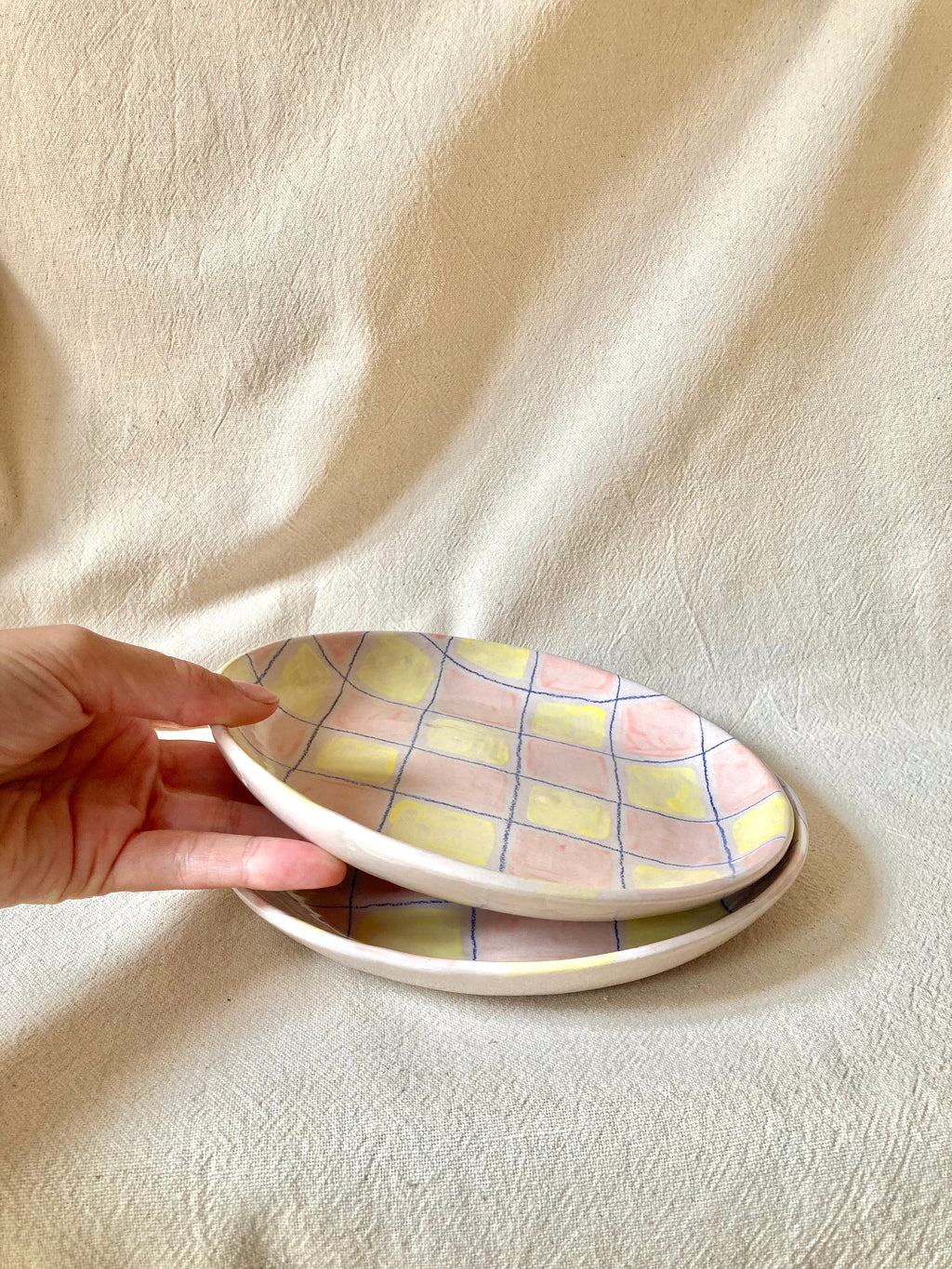 Petite assiette - Carreaux