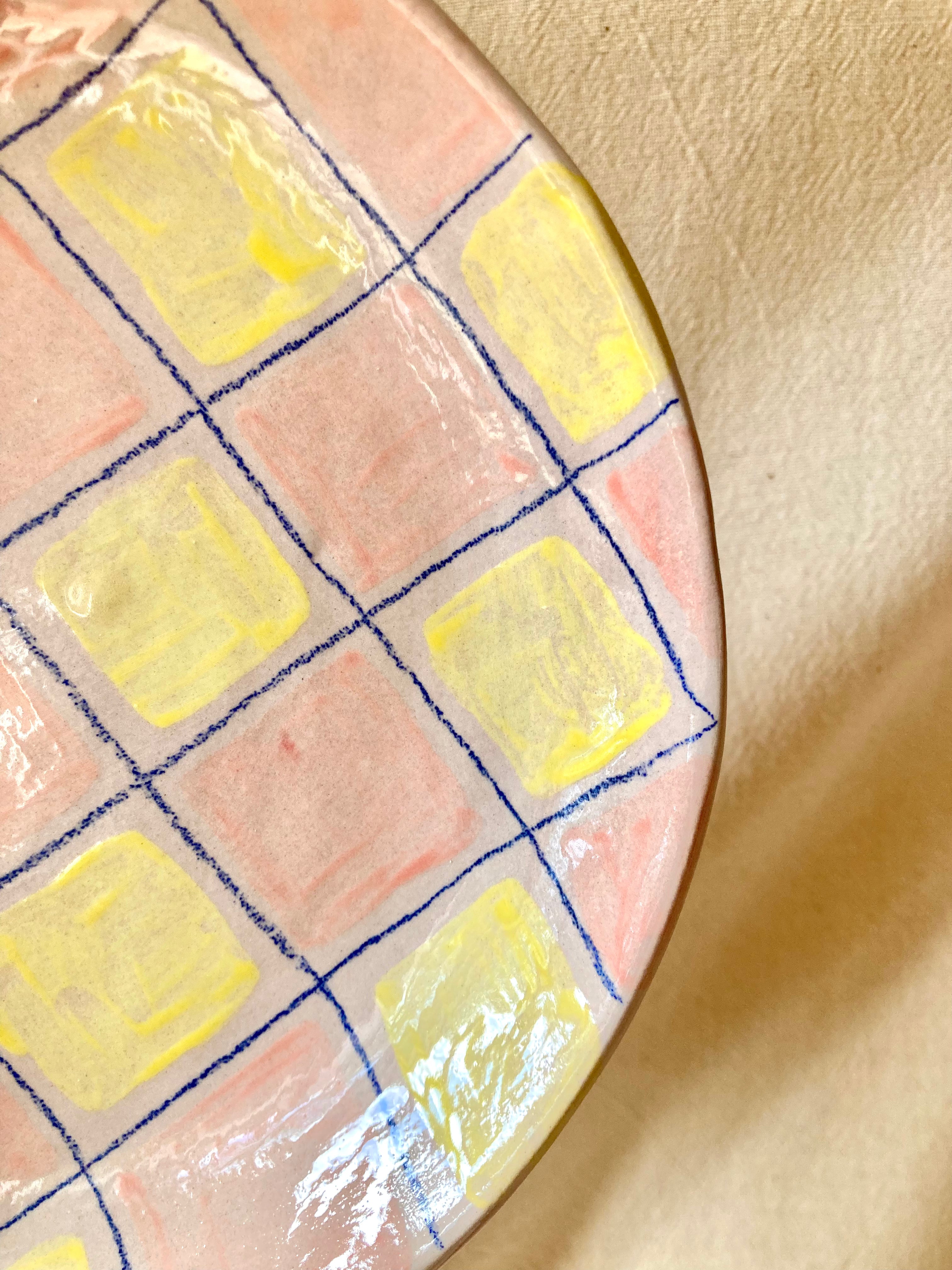Petite assiette - Carreaux