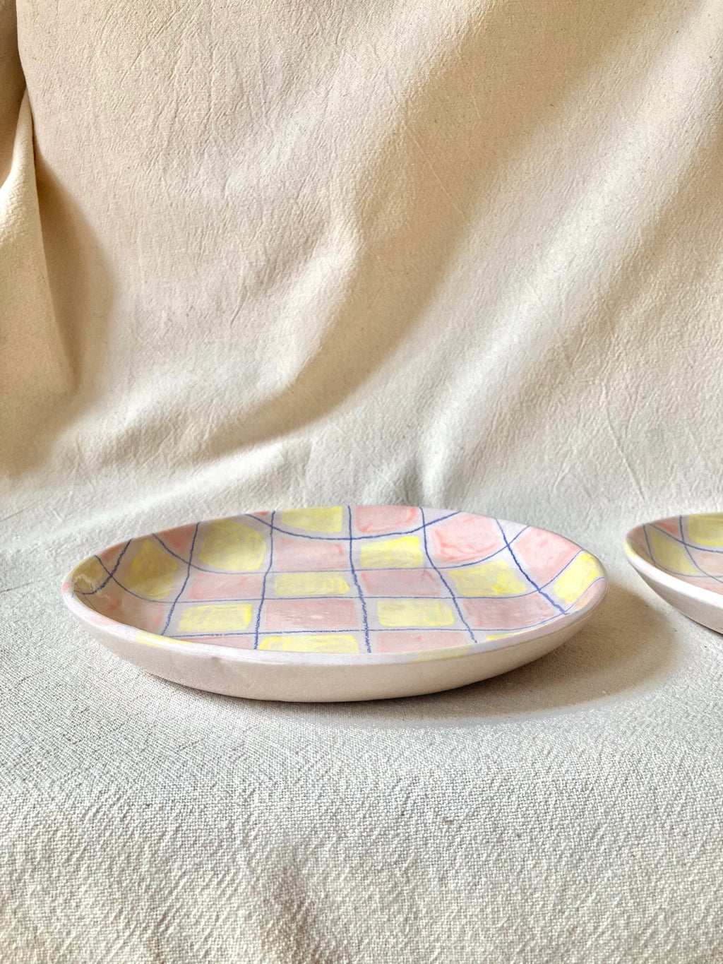 Petite assiette - Carreaux