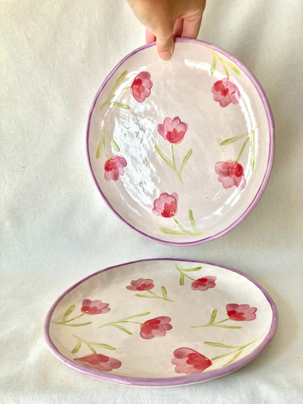 Grande assiette - Fleurs