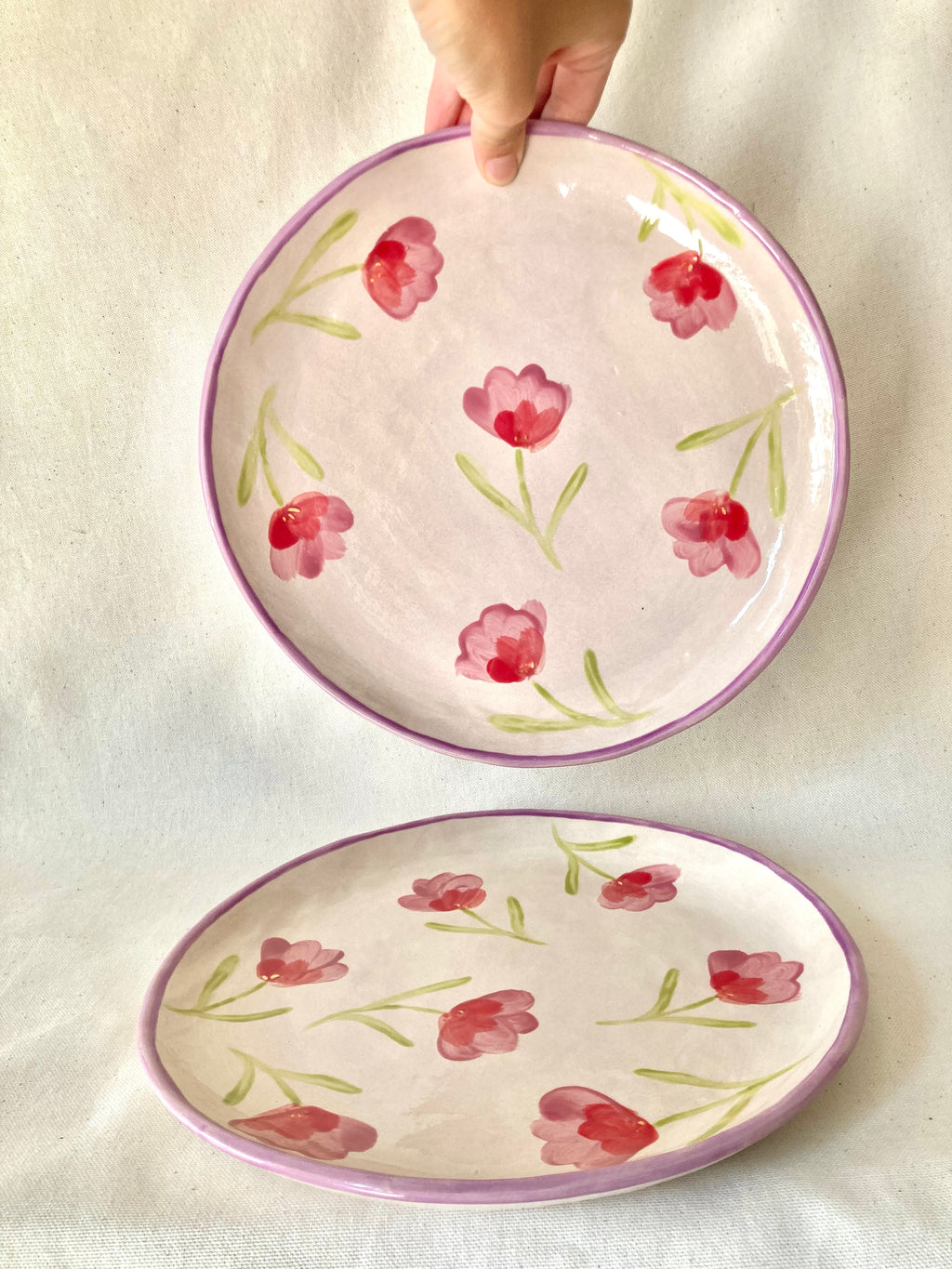 Grande assiette - Fleurs