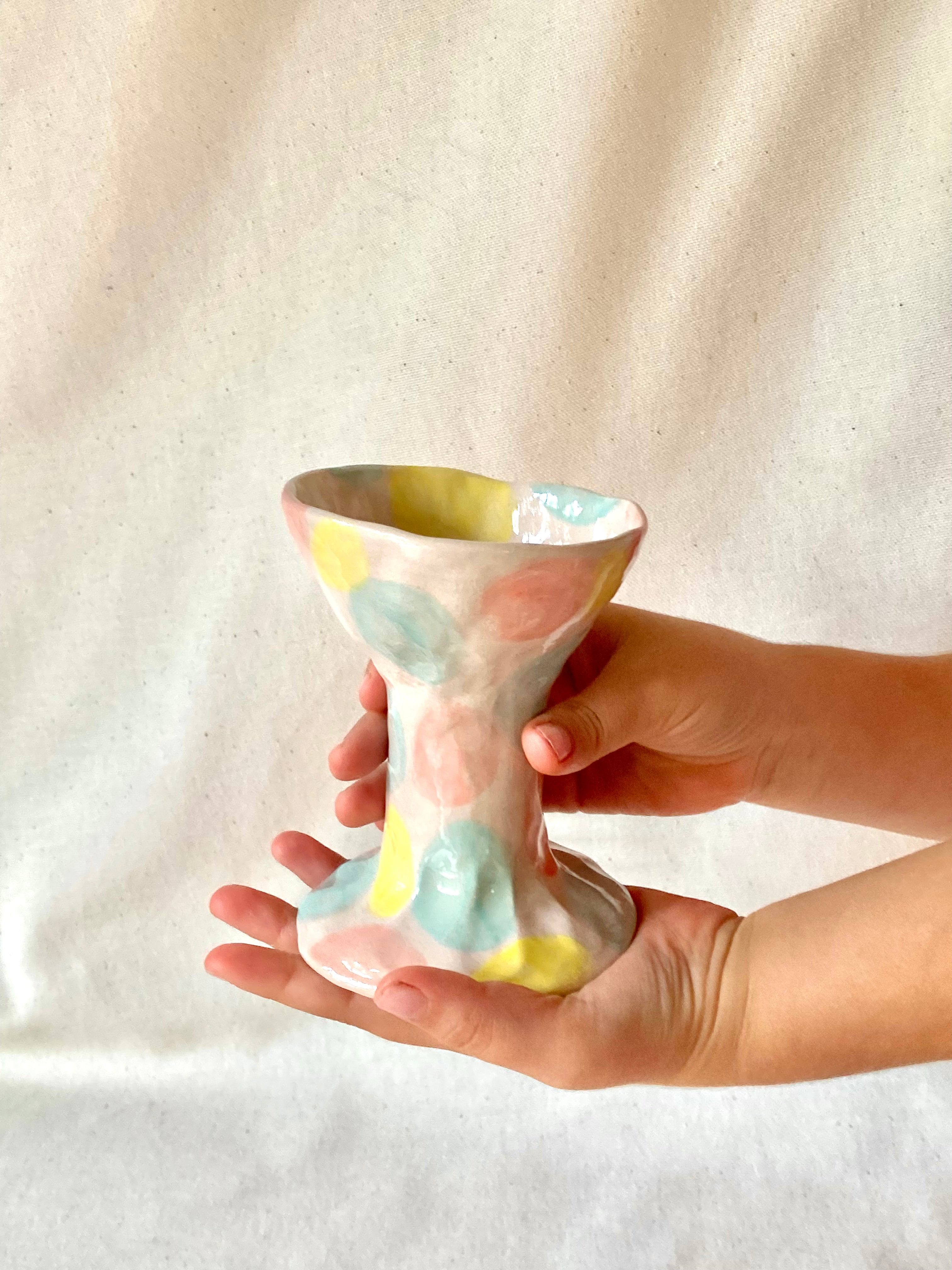 Petite coupe décorative - Pastels