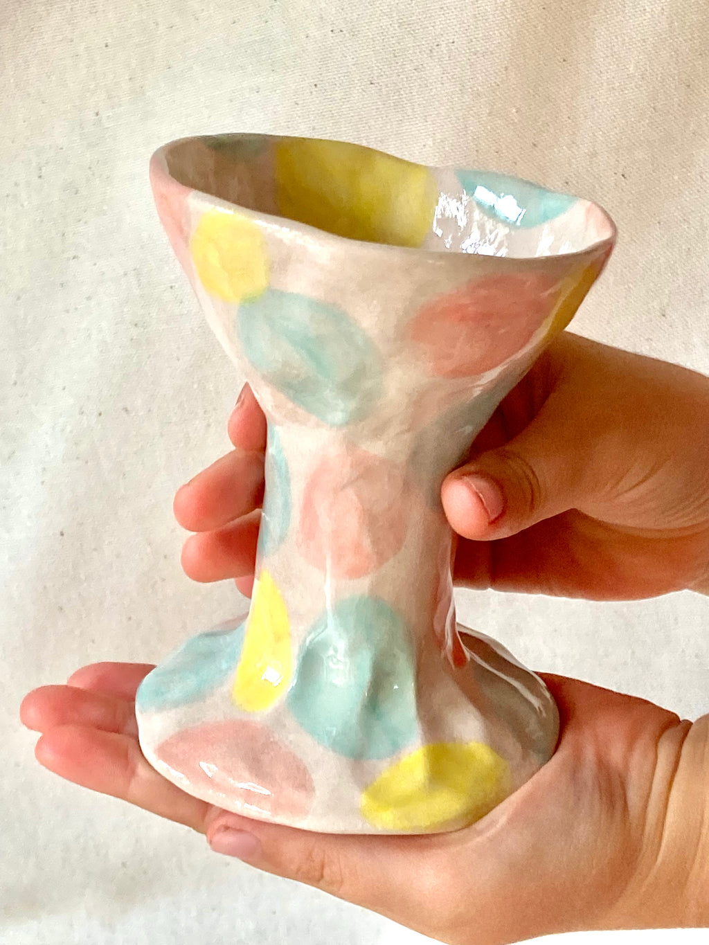 Petite coupe décorative - Pastels