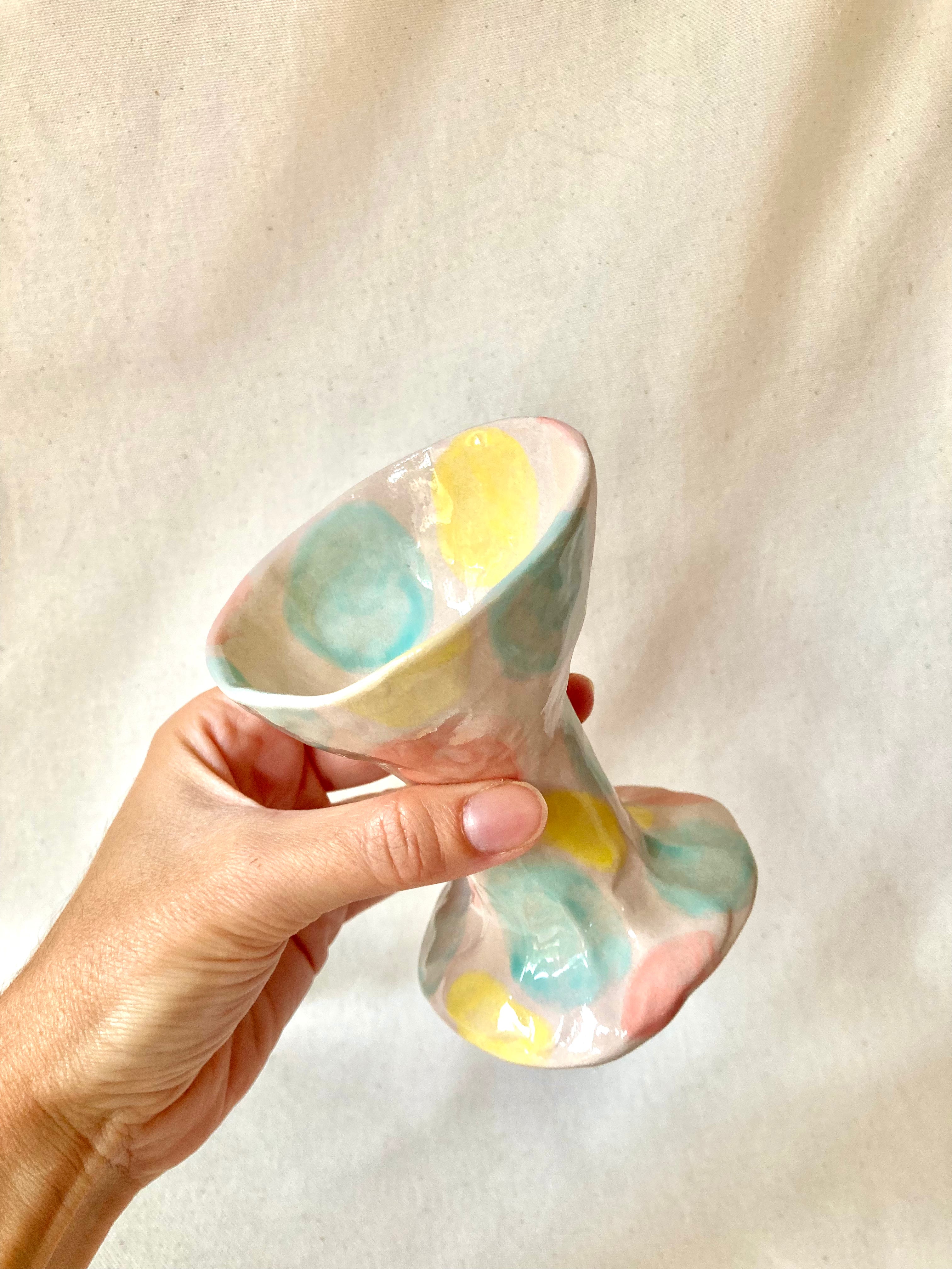 Petite coupe décorative - Pastels