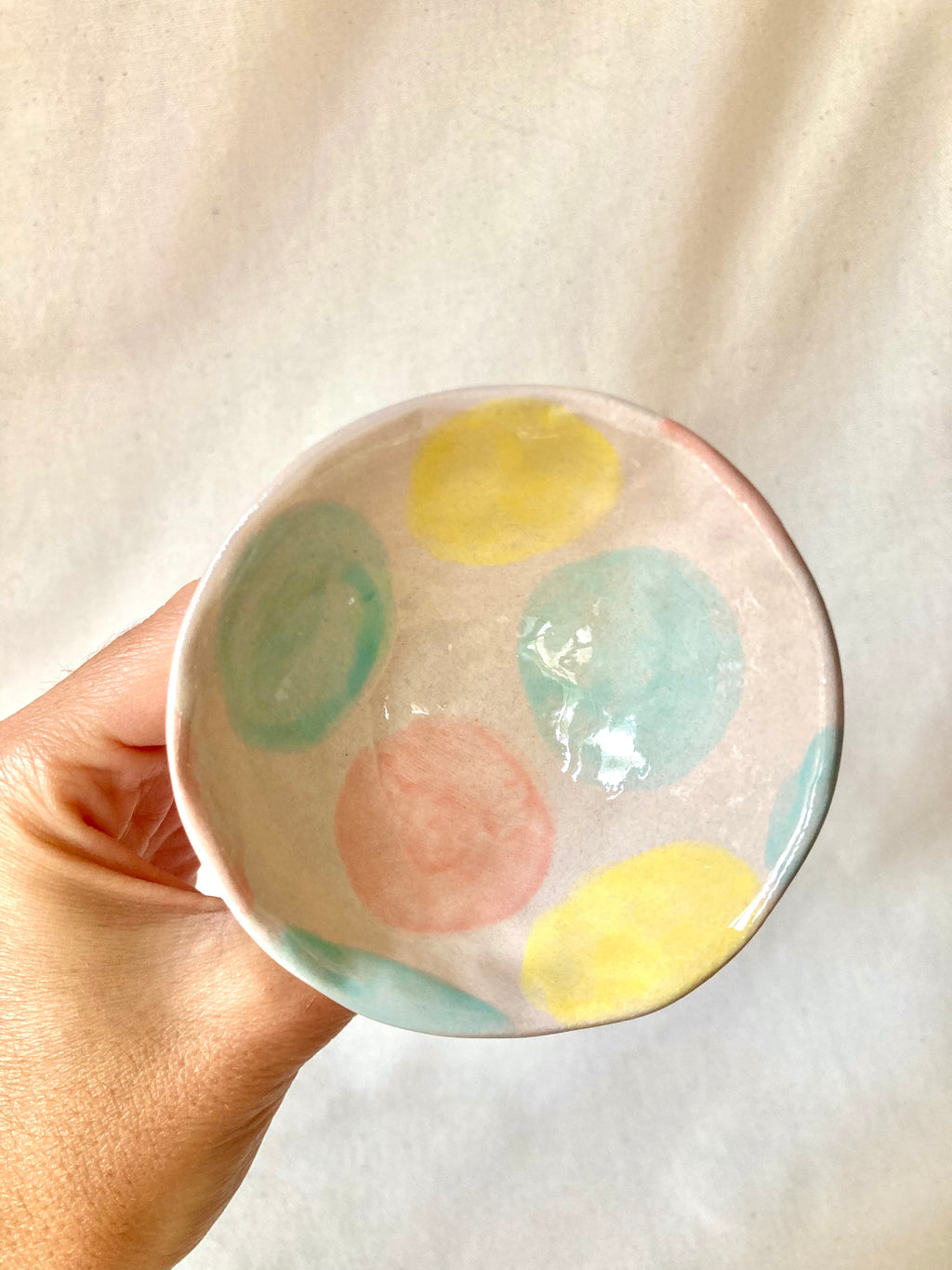 Petite coupe décorative - Pastels
