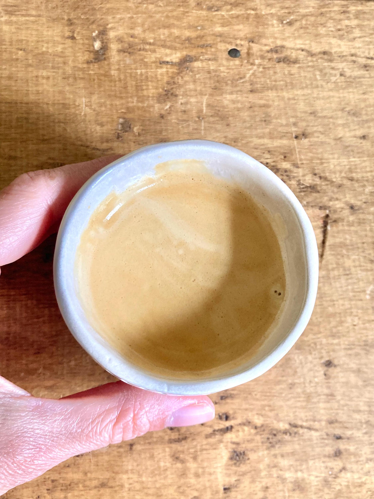 Tasse céramique empreinte fleur