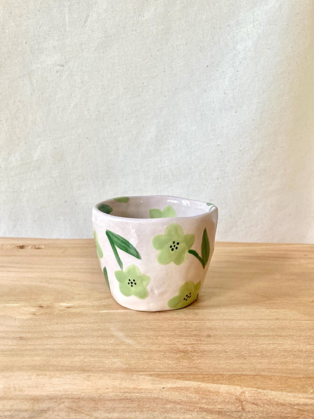 Tasse céramique fleurs sauges