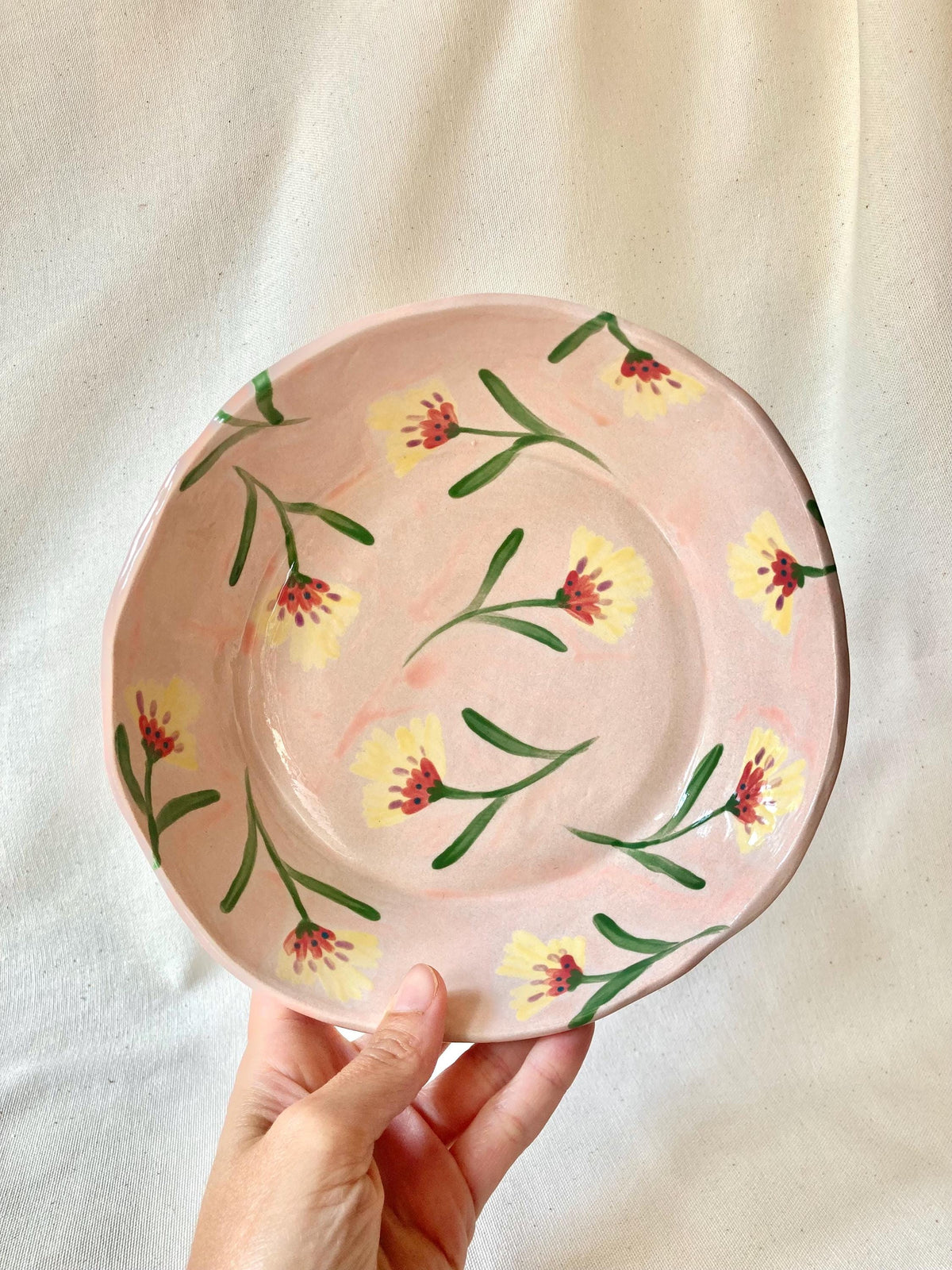 Assiette creuse céramique illustrée poétique