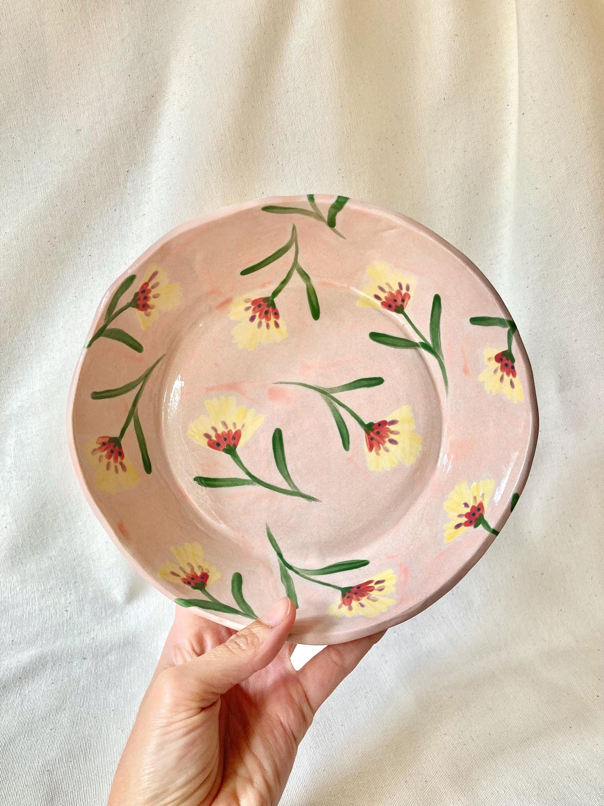 Assiette creuse céramique illustrée poétique