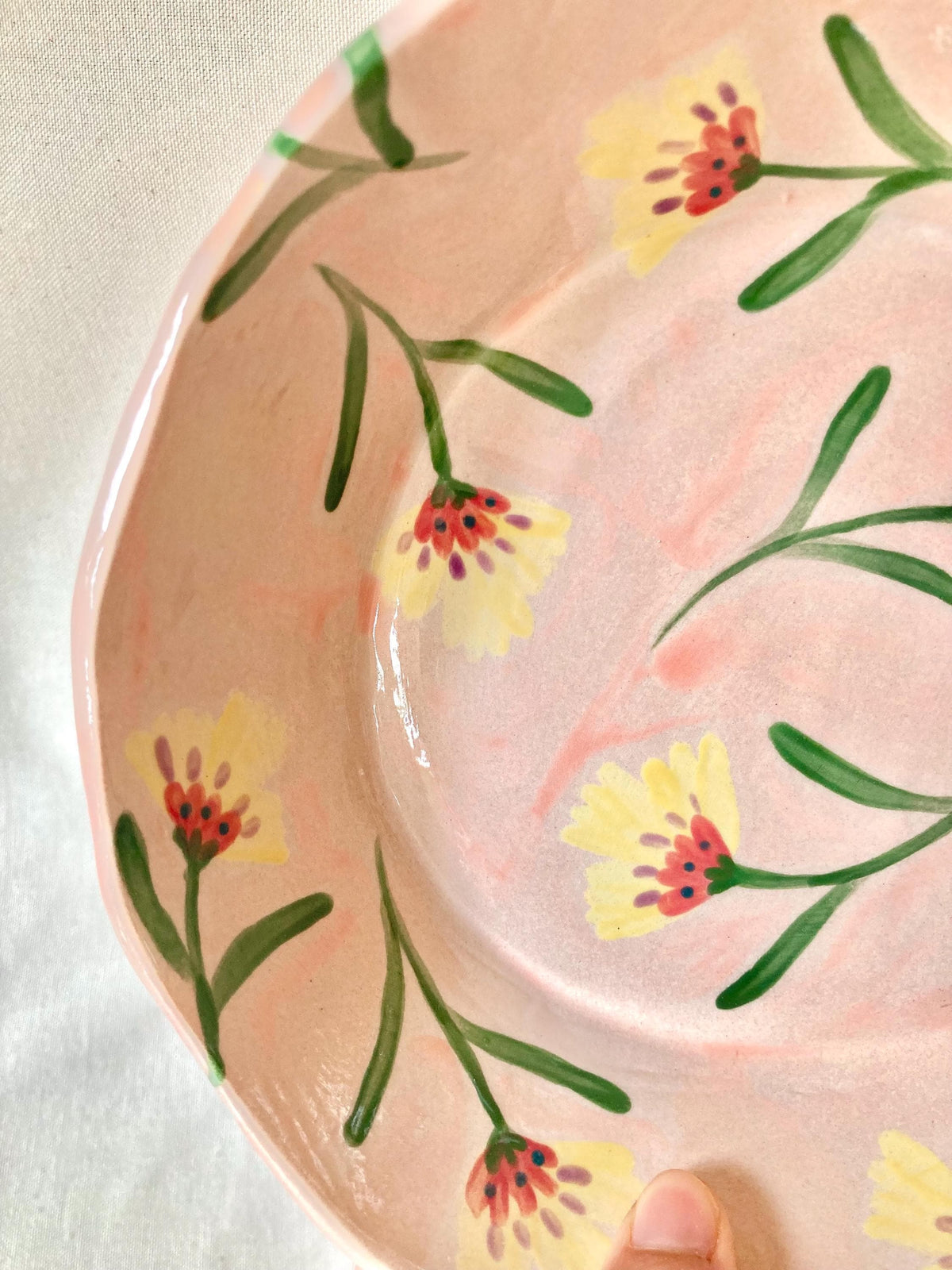 Assiette creuse céramique illustrée poétique