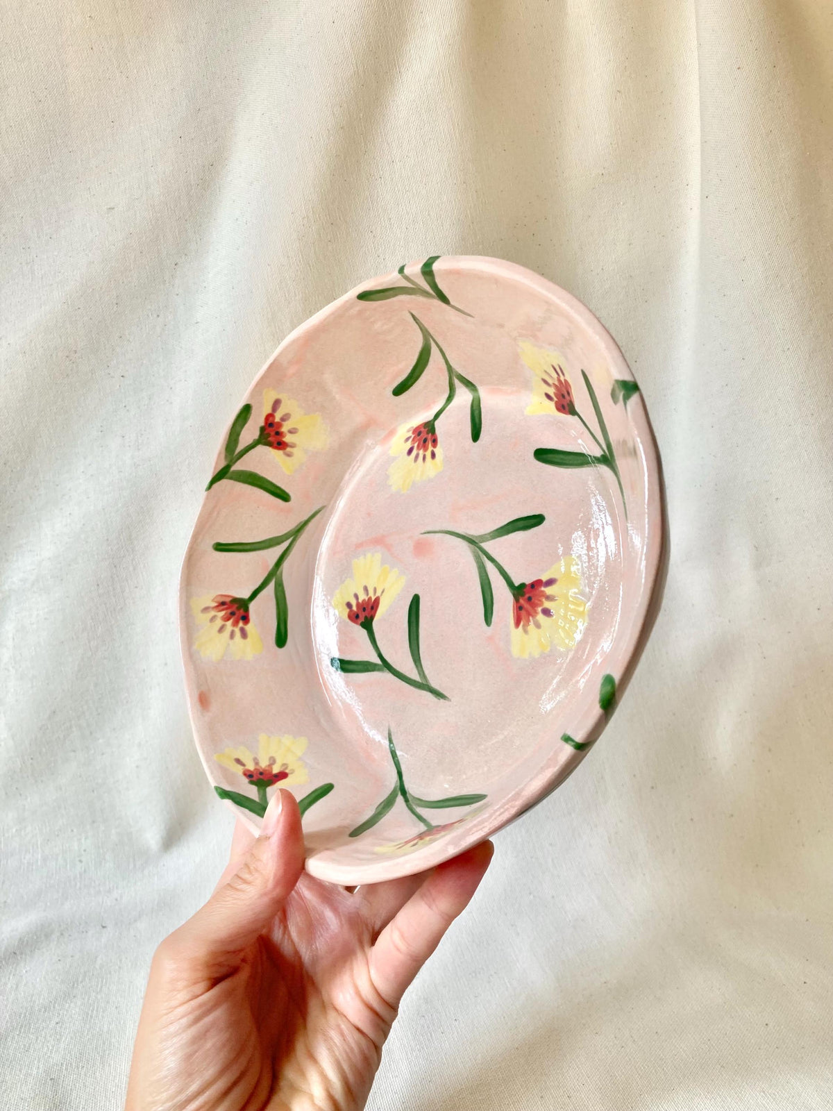 Assiette creuse céramique illustrée poétique
