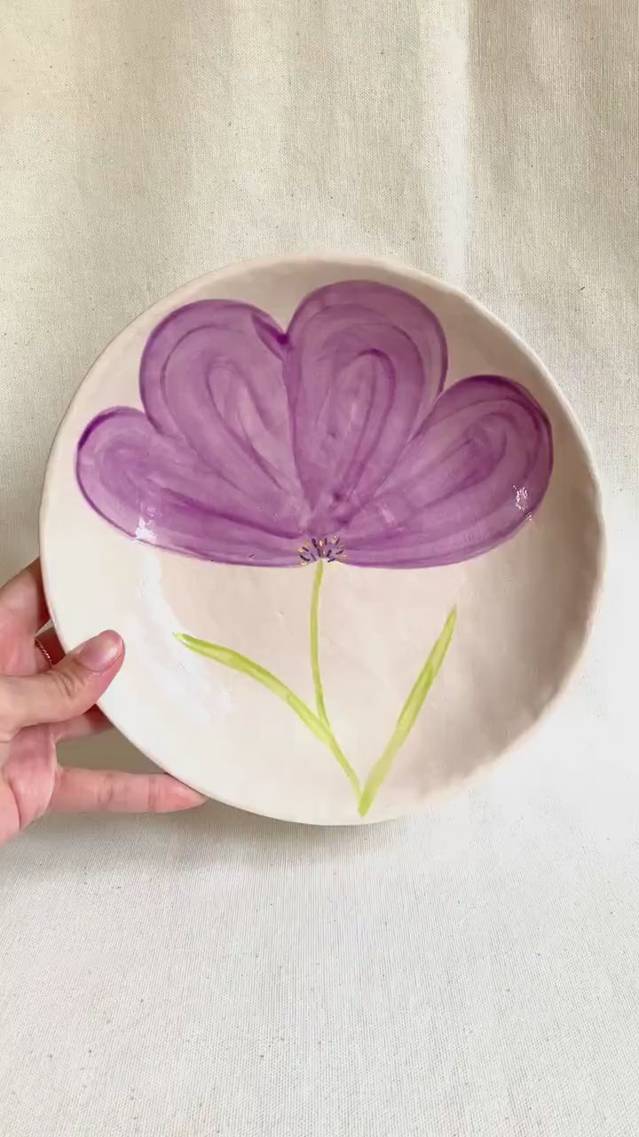 Assiette creuse - Fleur