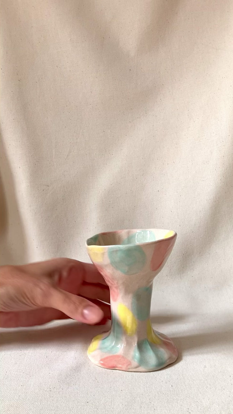 Petite coupe décorative - Pastels